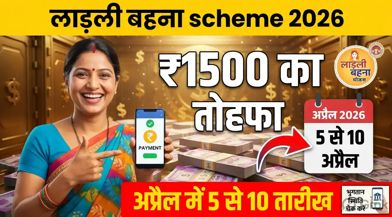 ladli behna yojana 35 kist 2026 : मध्य प्रदेश की 1.29 करोड़ बहनों को मिलेगा 1500 रुपये का तोहफा. CM मोहन यादव जल्द करेंगे ट्रांसफर. अप्रैल में इस दिन